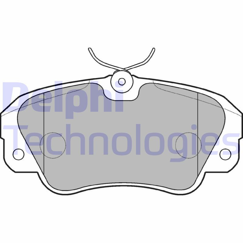 DELPHI LP848 Brake Pads Set Front for
