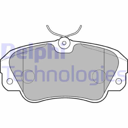 DELPHI LP848 Brake Pads Set Front for