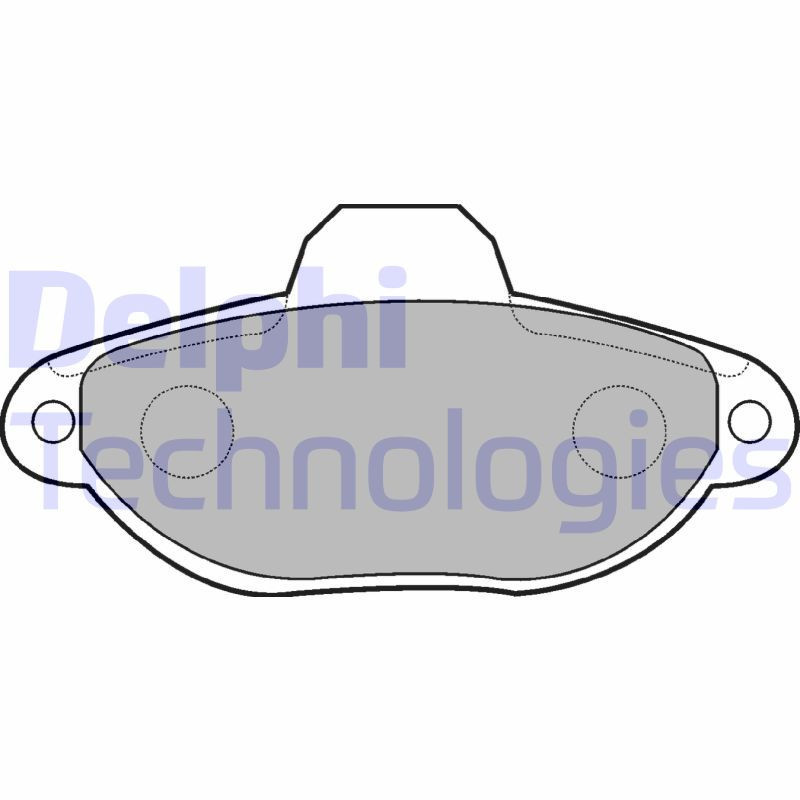 DELPHI LP851 Brzdové platničky