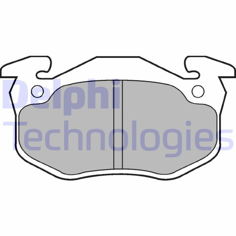 DELPHI LP852 Plaquettes de frein Avant pour