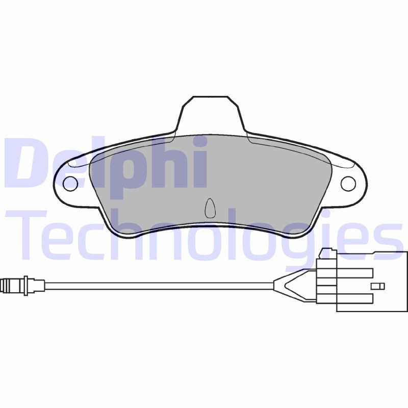DELPHI LP853 Brzdové platničky Zadné pre