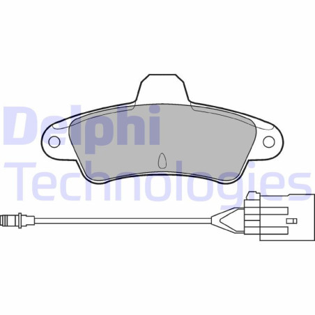 DELPHI LP853 Brzdové platničky Zadné pre