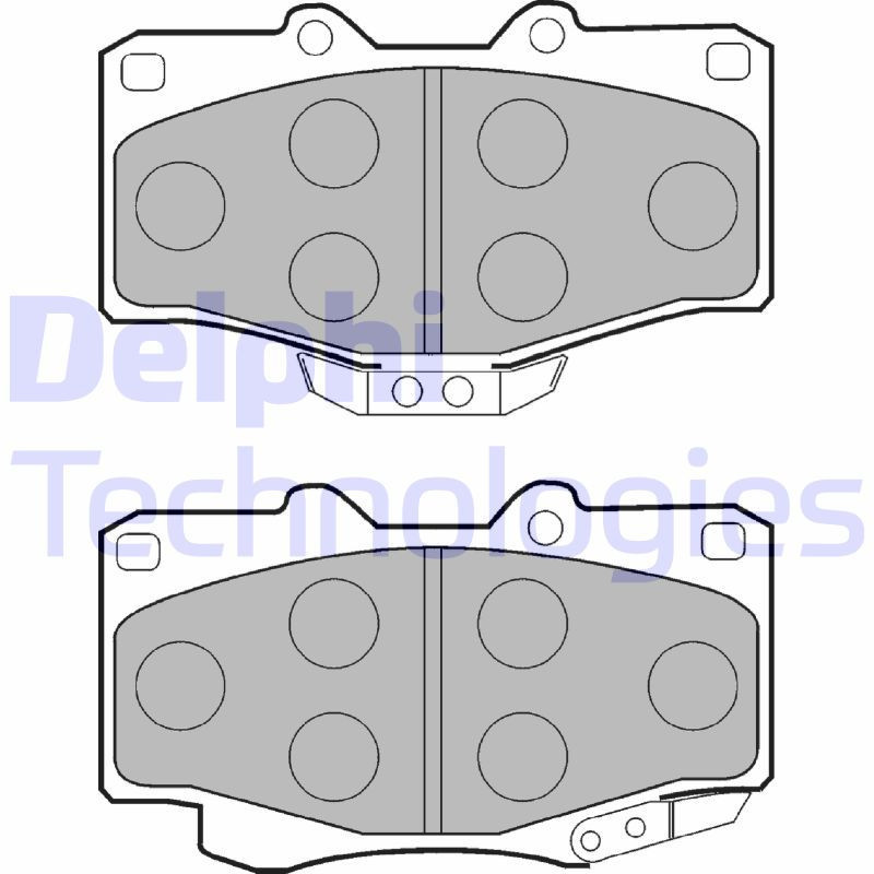 DELPHI LP854 Klocki hamulcowe Przód dla
