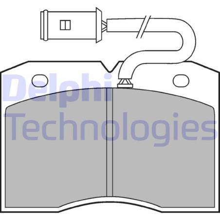 DELPHI LP863 Pastiglie freno Anteriore per