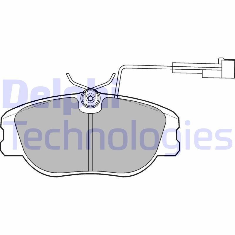 DELPHI LP875 Pastiglie freno Anteriore per
