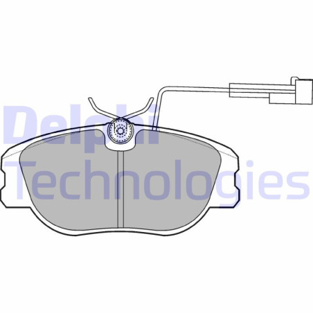 DELPHI LP875 Brake Pads Set Front for