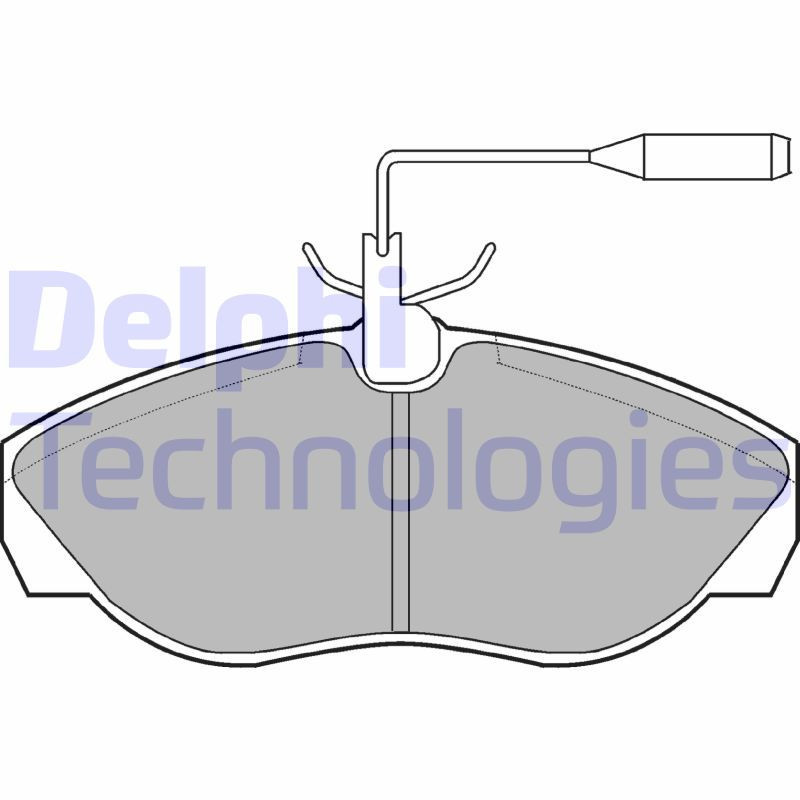 DELPHI LP877 Pastiglie freno Anteriore per