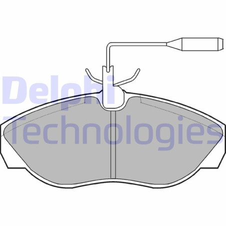 DELPHI LP877 Pastiglie freno Anteriore per