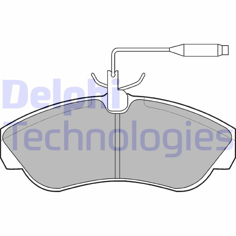DELPHI LP878 Brzdové platničky Predné pre
