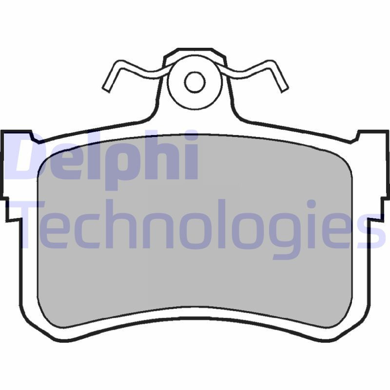 DELPHI LP880 Pastiglie freno Posteriore per