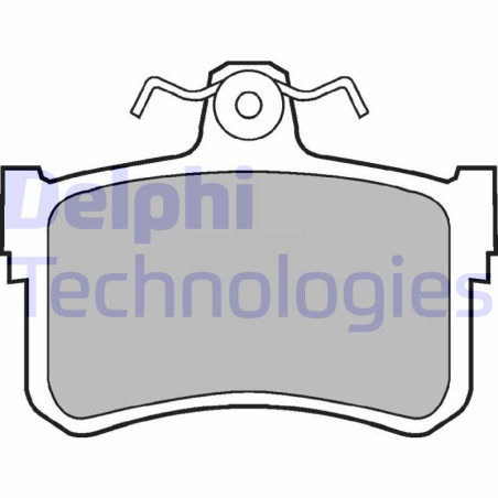 DELPHI LP880 Pastillas de freno Trasero para