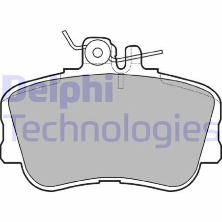 DELPHI LP881 Pastiglie freno Anteriore per