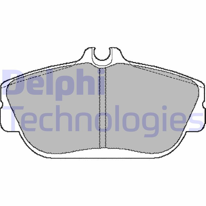DELPHI LP887 Brzdové platničky Predné pre