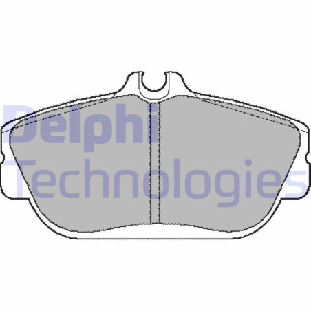DELPHI LP887 Brzdové platničky Predné pre