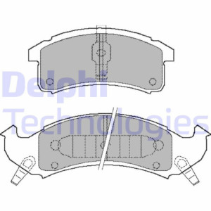 DELPHI LP897 Brzdové platničky Predné pre