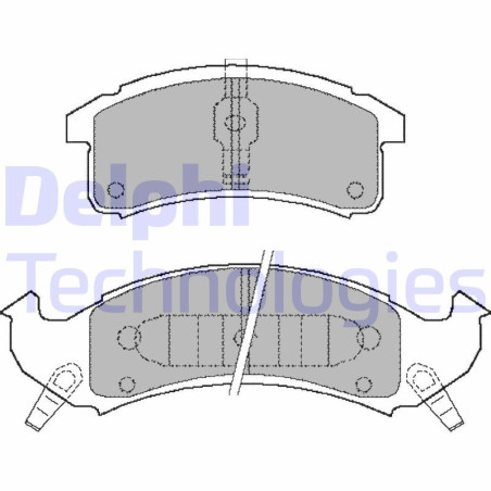 DELPHI LP897 Brake Pads Set Front for