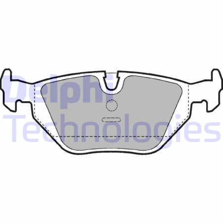 DELPHI LP907 Pastiglie freno Posteriore per