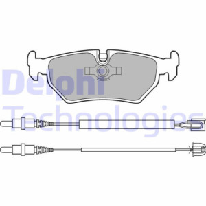 DELPHI LP910 Pastillas de freno Trasero para