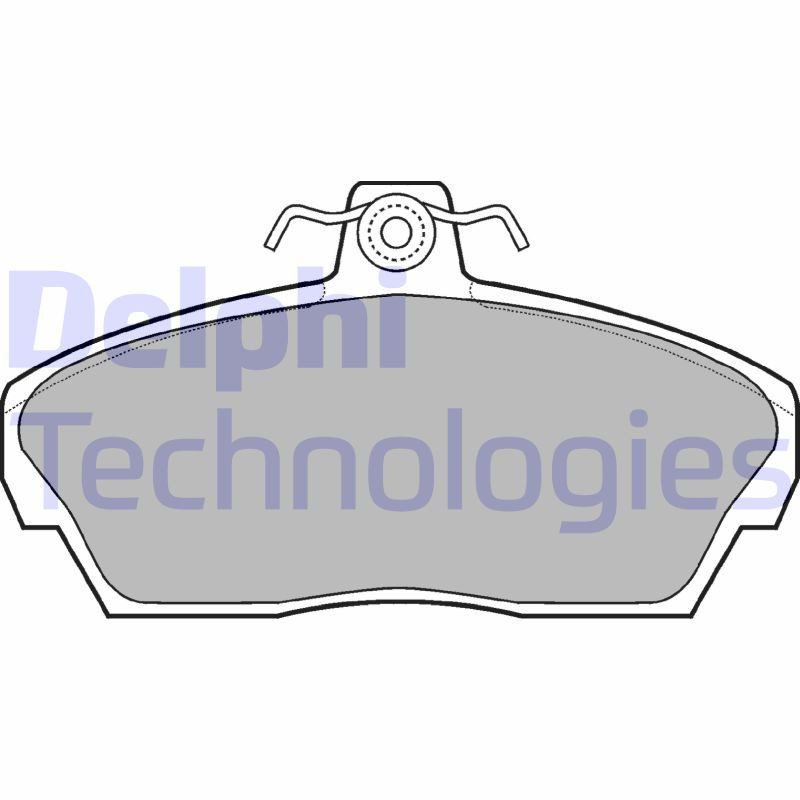 DELPHI LP911 Klocki hamulcowe Przód dla