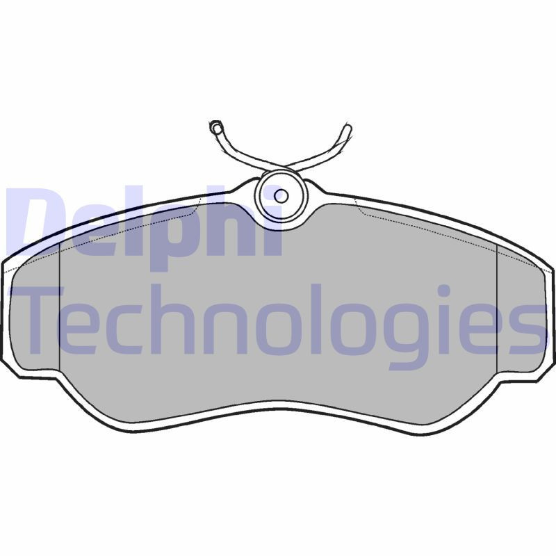 DELPHI LP913 Plaquettes de frein Avant pour