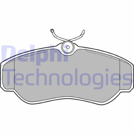 DELPHI LP913 Plaquettes de frein Avant pour