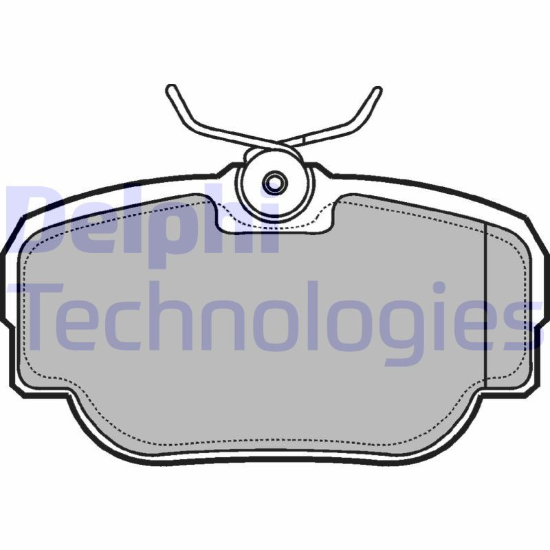 DELPHI LP914 Klocki hamulcowe Tył dla