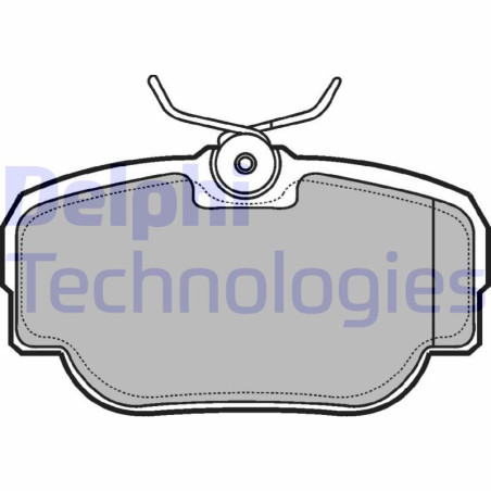 DELPHI LP914 Brake Pads Set Rear for