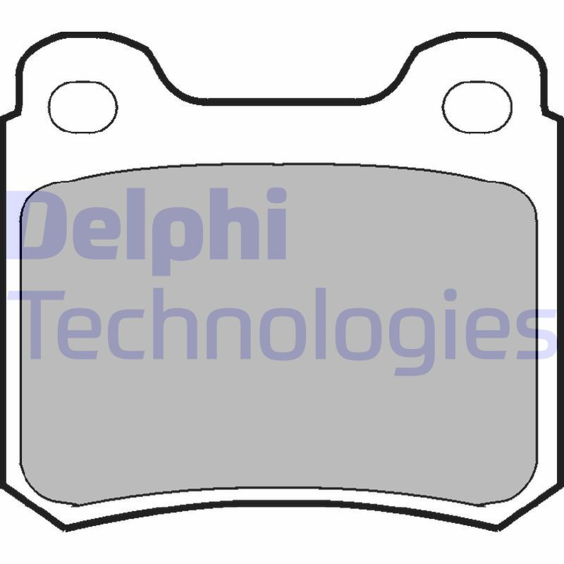 DELPHI LP915 Pastiglie freno Posteriore per