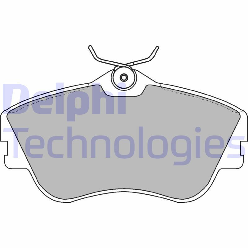DELPHI LP918 Brzdové platničky Predné pre