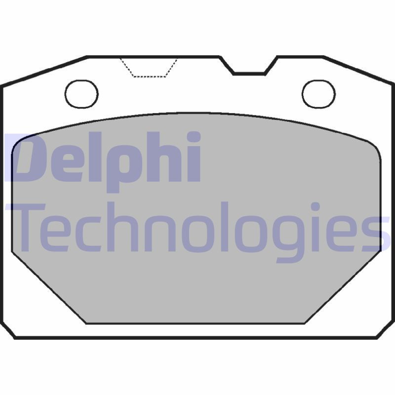 DELPHI LP92 Brzdové platničky Predné pre