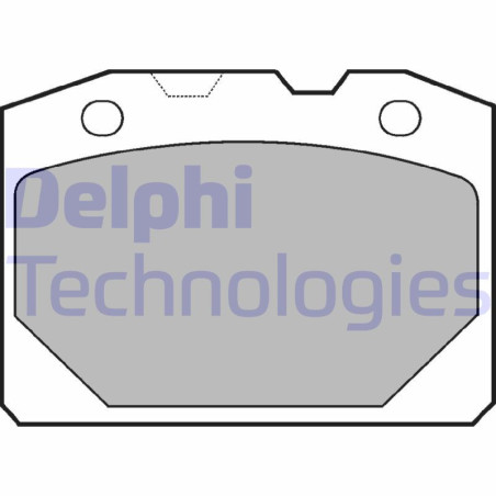 DELPHI LP92 Plaquettes de frein Avant pour