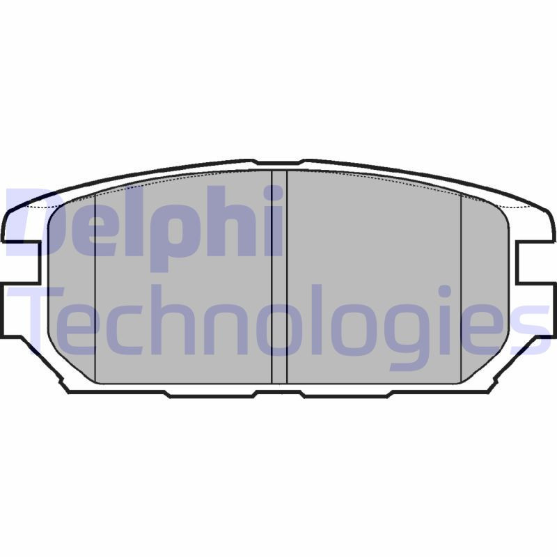 DELPHI LP921 Pastillas de freno Trasero para