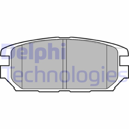 DELPHI LP921 Pastillas de freno Trasero para