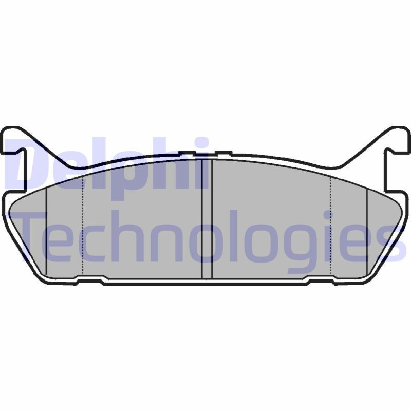 DELPHI LP931 Brake Pads Set Rear for