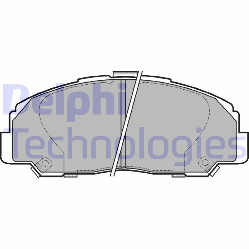 DELPHI LP944 Brzdové platničky Predné pre