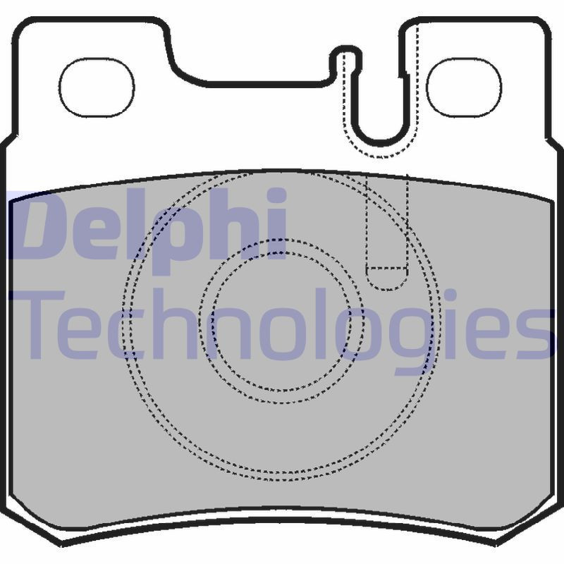 DELPHI LP946 Brzdové platničky Zadné pre