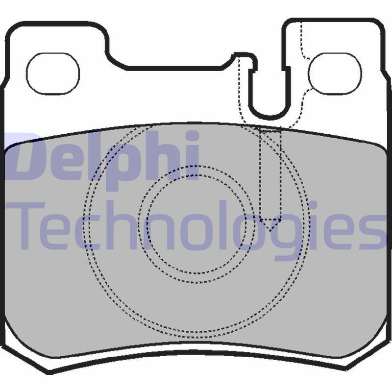 DELPHI LP947 Pastiglie freno Posteriore per