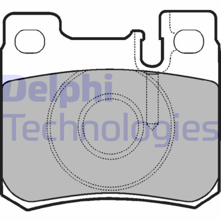 DELPHI LP947 Pastillas de freno Trasero para