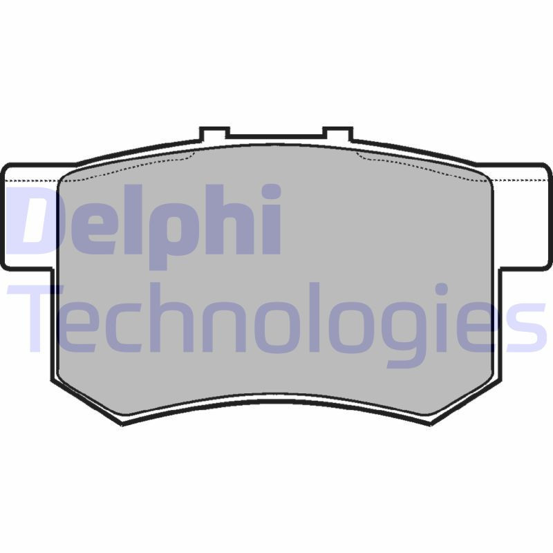 DELPHI LP948 Pastillas de freno Trasero para