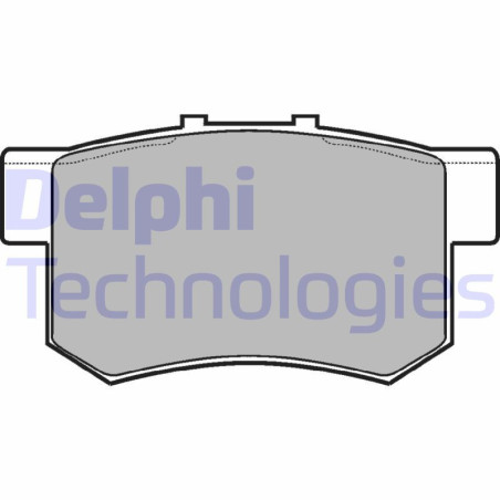 DELPHI LP948 Pastiglie freno Posteriore per
