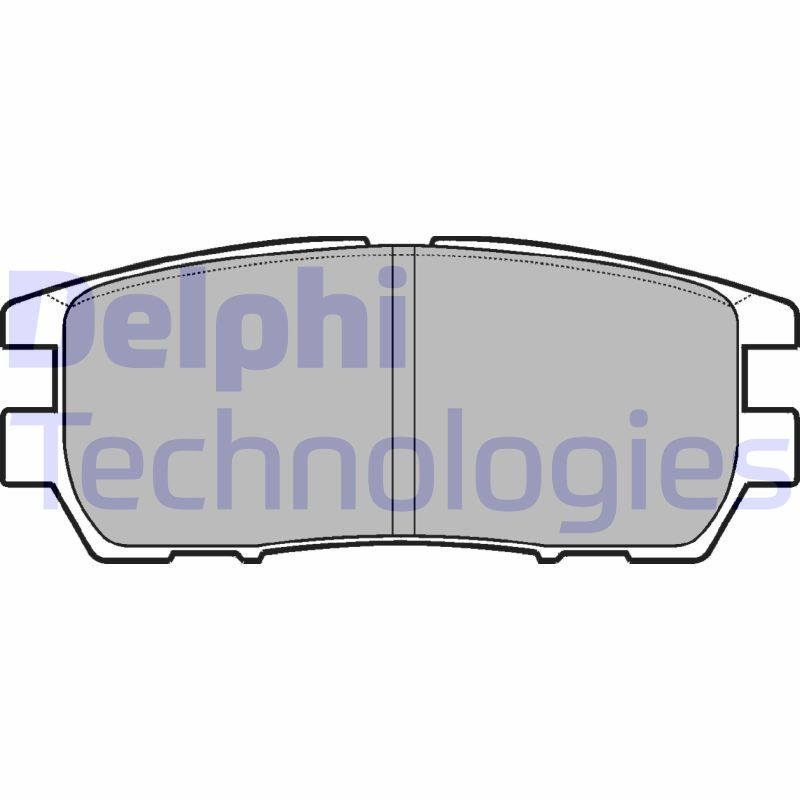 DELPHI LP954 Plaquettes de frein Arrière pour