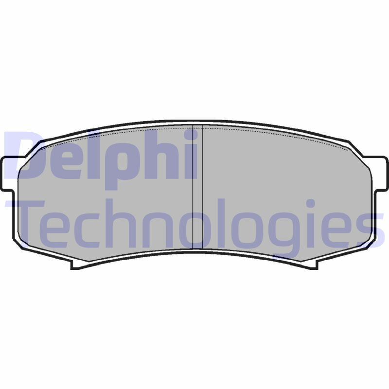 DELPHI LP963 Pastiglie freno Posteriore per