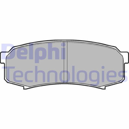 DELPHI LP963 Pastillas de freno Trasero para