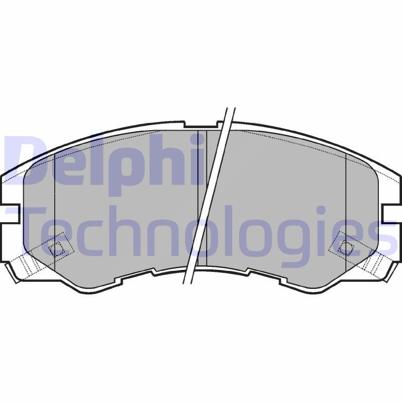 DELPHI LP964 Pastiglie freno Anteriore per