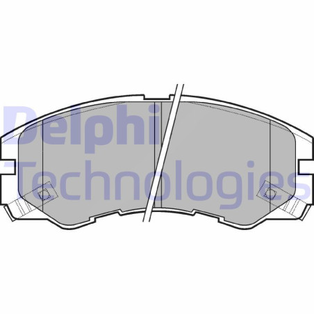 DELPHI LP964 Brzdové platničky Predné pre