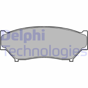 DELPHI LP967 Pastillas de freno Delantero para