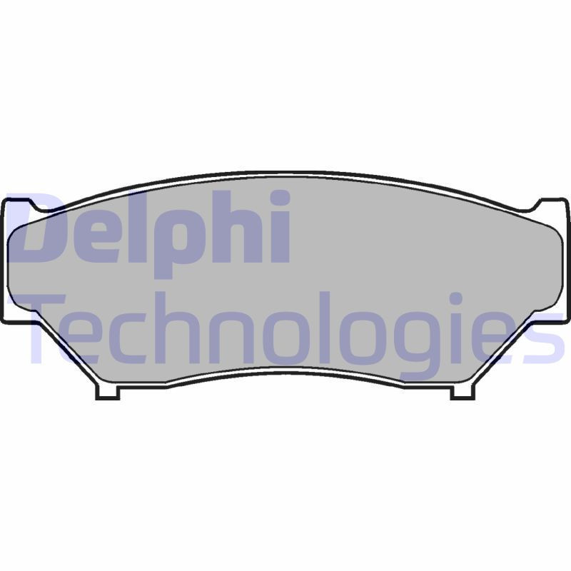 DELPHI LP967 Pastillas de freno Delantero para
