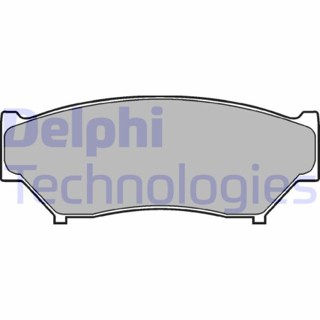 DELPHI LP967 Klocki hamulcowe Przód dla