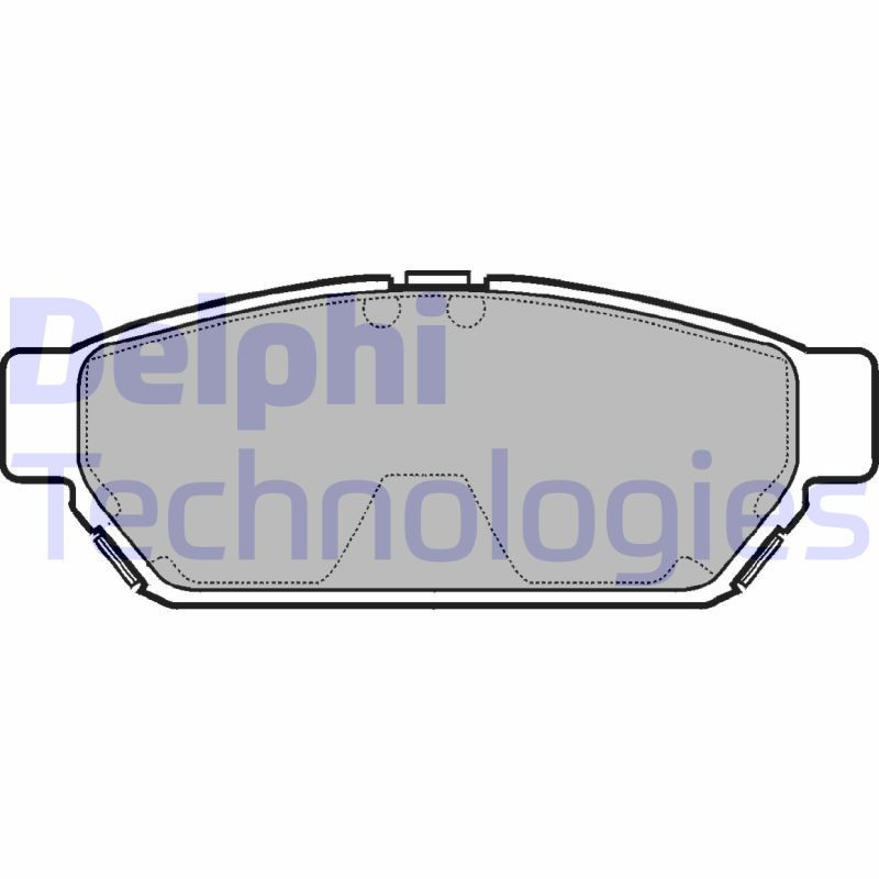 DELPHI LP968 Pastillas de freno Trasero para