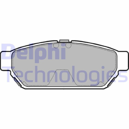 DELPHI LP968 Pastillas de freno Trasero para